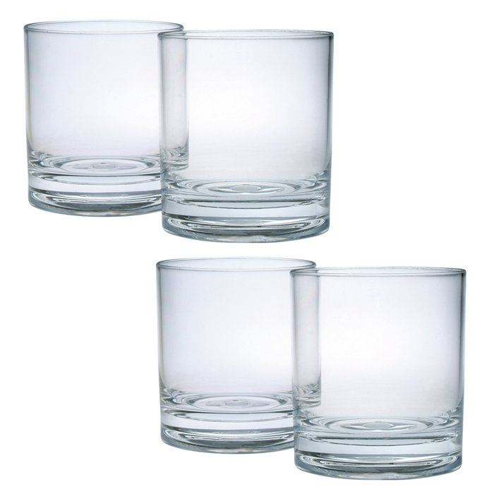 Chenco Inc. Edge Double Old Fashion 14 oz. Plastic Whiskey Glass